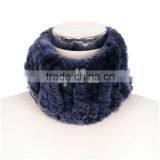 QD30440 Lady New Design Warmer Real Rex Rabbit Fur Scarf thumbnail-1