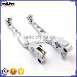 BJ-LS241-020A-CR Alloy Chrome Motorcycle Clutch Brake Lever Set for Harley Davidson thumbnail-1