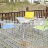 Bistro Table Set, Garden Table Set,Patio Table Set,One Pc Alu. Frame Triangle Table&Three Pcs Alu.Chairs