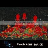 Lighting Flowers Metal Cloth Lanterns For Mid Autumn Festival Decoration Outdoor Garden Holiday Decoration thumbnail-1