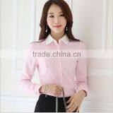 Factory Price Plain Cotton Long Sleeves Women Dress Open Shirt thumbnail-3