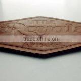 Custom Special Shape PU Heat Press Leather Patch for Jeans in China thumbnail-1