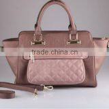 2840-2015 Quilted Two Tones Custom Tote Handbag Wholesale China thumbnail-2