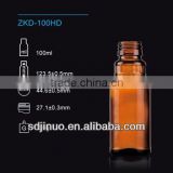 100ml amber glass bottle