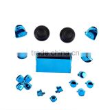 Button & Battery Cover Mod Kit for PS4 for Dualshock 4 Controller Blue Chrome
