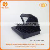 Factory Promotion! 2 Layer Foldable 5 Color Black Large Eyeshadow Palette Box With Mirror thumbnail-3