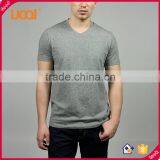 Custom V-neck T-shirt Cheap Mens Bulk t Shirt Logo Printed thumbnail-3