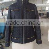 2015 New Women Quilting Jackets,spring &autumn Fashion Jacket With Golden Metal-chain