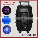 Top Selling Super Bass Trolley Outdoor PA Speakers With VHF Microphone thumbnail-3