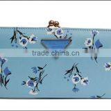 Money Printing Flower Clip Promotional Fashion PU Leather Wallet thumbnail-2