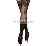 Women's Sexy Lace Printed Thigh High Top Silk Stockings Quality Choice thumbnail-1