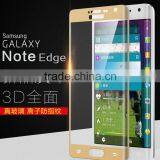 High Quality 3D Hot Curved Tempered Glass Screen Protector For Samsung Galaxy Note Edge thumbnail-1
