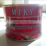 210g canned tomato paste tomato pure