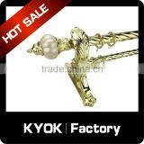 KYOK New Design Polished Brass Curtain Rods ,length 6m Curtain Pole thumbnail-3