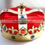 8cm Highx12cm Diameter Metallic Silver Plastic Tiaras Round King Tiaras and Crowns thumbnail-3