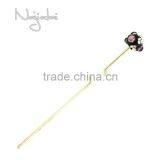 For Buns Sale Japanese Kanzashi Kimono Hair Stick Chinese Blue Hairpin thumbnail-1