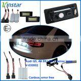 Canbus LED License Plate Lamp Canbus LED Car Tuning Light For Audi Q5 With E-mark E4 CE Certificates thumbnail-2