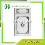 Interior Decoration Mdf Interior White Gloss Pvc Mdf Kitchen Cabinet Doors thumbnail-2