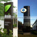 Free Standing Aluminum Pylon Outdoor Light Sign Custom Design thumbnail-1