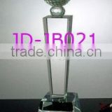 Hot popular crystal golf ball trophy K9 high quality awards and trophies