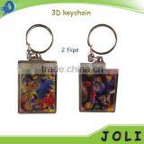 Promotional Gifts Rectangle 3D Lenticular Key Chains thumbnail-2