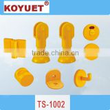 Toilet partition board install fitting accessories stent feet