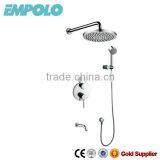 Bathroom Solid Brass Hidden Rain Shower Set With Hand Shower 16 4706 thumbnail-1