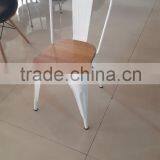 Adeco Stackable Industrial Chic Style Dining Cafe Lounge Bistro Chair thumbnail-3