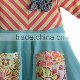 Stripe Long Dress Plus Size Christmas Dress Western Girl Outfit Child Garment Girl Party Clothing thumbnail-4