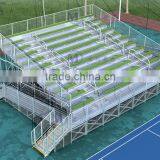 11 Rows Raised Deluxe Used Aluminum Bleachers for Sale With Wheelchair Ramp thumbnail-4