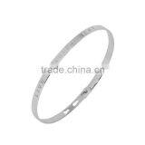 Memories Bangles With Customize Design Word 'LIVE IN THE MOMENT' With 4mm/7mm Width