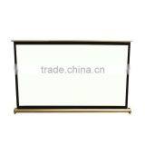 New Golden Tone H50 50 Inch 16:9 Portable Foldable Table Projector Screen Mini Pull up Screen thumbnail-4
