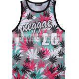 Wholesale 100% Cotton Custom Printed Mens Vest thumbnail-5