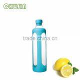 Pyrex Glass Water Bottle With Heat-resistant Silicone Sleeve and Handle thumbnail-2