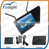 C575 FlySight Black Pearl 5.8 GHz Diversity 7" HD FPV Monitor RC801 With Battery and Sun Shadow