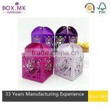 Whole Sale High Quality Handmade Luxury Colorful Graceful Hollow Out Weeding Candy Box thumbnail-5