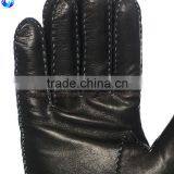 2016 New Design Men Winter Sheepskin Genuine Leather Gloves for Touch Screen thumbnail-3