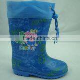 Boys Bule Collar PVC Safety Gumboots