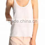 Daijun OEM High Quality White Chiffon Sexy Blank Women Wholesale Running Singlet thumbnail-2