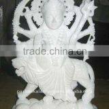 White Marble Durga Maa Idol Statue