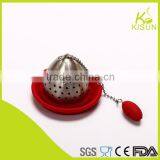 Silicone & Stainless Steel Tea Strainer Tea Infuser With Stand Mat thumbnail-3