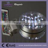 LED Crystal Martini Glass Under Vase Centerpiece Light Base 6 Inch RGBW Color thumbnail-3