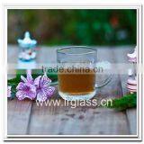 High Quality Drinking Glass Cup Apple Carved Glass Mug