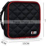 Black 32 Capacity 230D Space Twill PVC Fabric DVD Case CD Holder Personalized cd Case Multi Disc Dvd Cases thumbnail-3