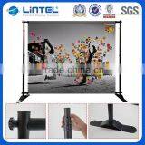Trade Show TELESCOPIC Back Press Wall Backdrop Pop Up Booth Banner Display Stand