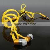 Zipper Stype Glow in the Dark Metal Earphone With Microphone thumbnail-2