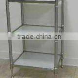 3 Tier Bathroom Glass Shelf Storage Rack
