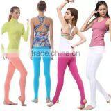 Lycra Compression Yoga Pants Brand Your Own Yoga Clothing Wholesalers White Yoga Pant Gym Wear Fitness Leggings Women thumbnail-2