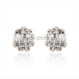 2016 Flower Shape Multicolor Cubic Zircon Stud Earring 18k Yellow Gold Plated Women's Earring thumbnail-1