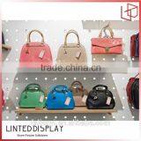 Glass Store Bags Display Showcase Kiosk Design for Big Brand Bags Shop Furniture thumbnail-3